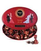 Boîte Métal 25 chocolats Cœur de café 175 gr