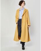 Manteau 100% Laine Lou 1 ocre