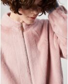 Blouson en Fausse Fourrure Comma rose