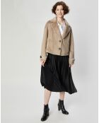 Veste en Fausse Fourrure Anouk taupe