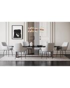 2 Petits Fauteuils Rakel Bouclette blancs - 66x65x82 cm