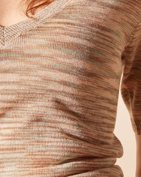 T-Shirt en maille Caudi beige