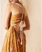 Robe en Gaze de Coton Helwe ocre