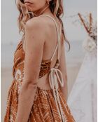 Robe en Gaze de Coton Helwe ocre