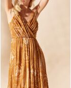 Robe en Gaze de Coton Helwe ocre