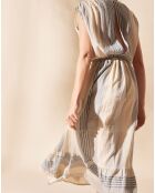 Robe en Gaze Jihane bleue