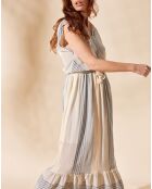 Robe en Gaze Jihane bleue