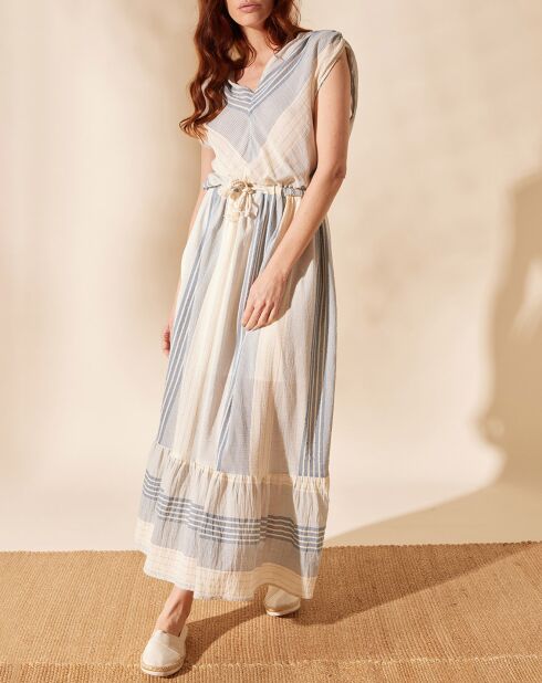 Robe en Gaze Jihane bleue