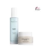 Set de mascarilla facial purificadora de arcilla verde y gel exfoliante de algas marinas