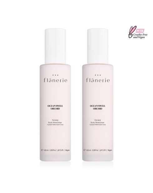 2 verstevigende vochtinbrengende crèmes voor het lichaam met orchideeën - 100 ml