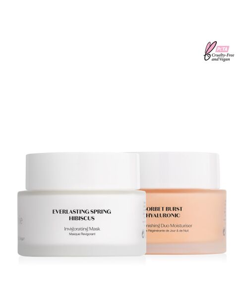 Set Masque Revigorant à l'hibiscus + Crème Régénérante Jour & Nuit