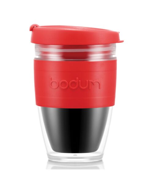 Joycup roter doppelwandiger Becher zum Mitnehmen — 0,25 l