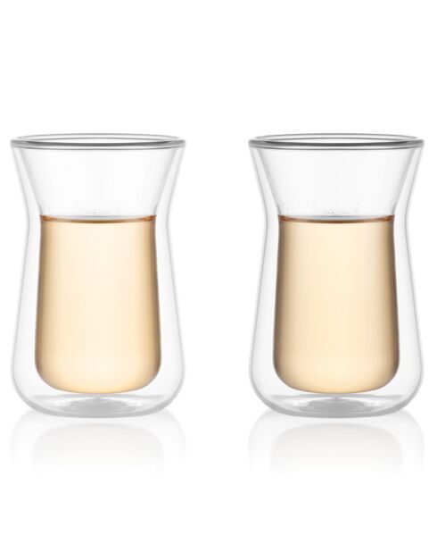 2 Verres double paroi Melior transparents - 01L