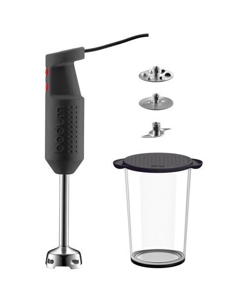 Pied mixeur électrique avec accessoires 300 W Bistro Set noir