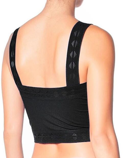 Crop top Jeanne noir