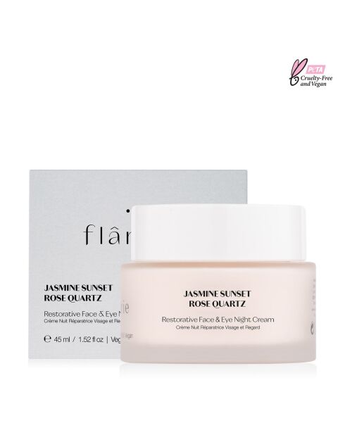 Duo Sérum Radiance à l'acide hyaluronique + Crème Nuit Réparatrice au quartz rose