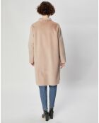 Manteau en Fausse Fourrure Olivia beige rosé