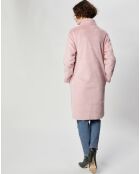 Manteau en Fausse Fourrure Olivia vieux rose