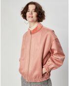 Blouson en Fausse Fourrure réversible Comma saumon