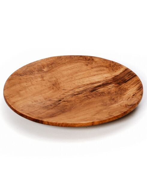 Assiette ronde Teak Root beige - D.14 cm
