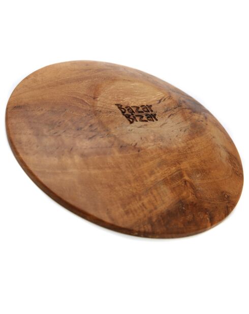 Assiette ronde Teak Root beige - D.14 cm