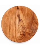Assiette ronde Teak Root beige - D.24.5 cm