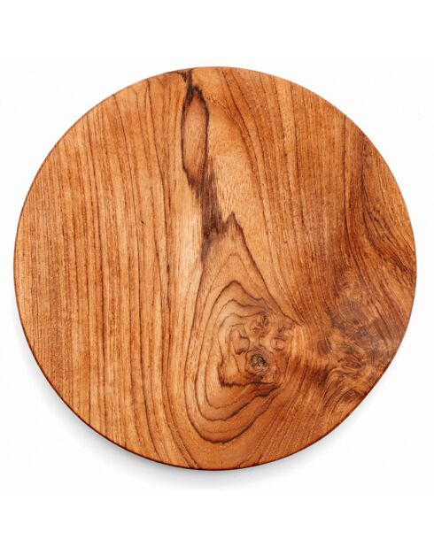 Assiette ronde Teak Root beige - D.24.5 cm