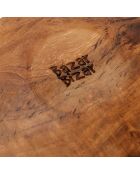 Assiette ronde Teak Root beige - D.34.5 cm