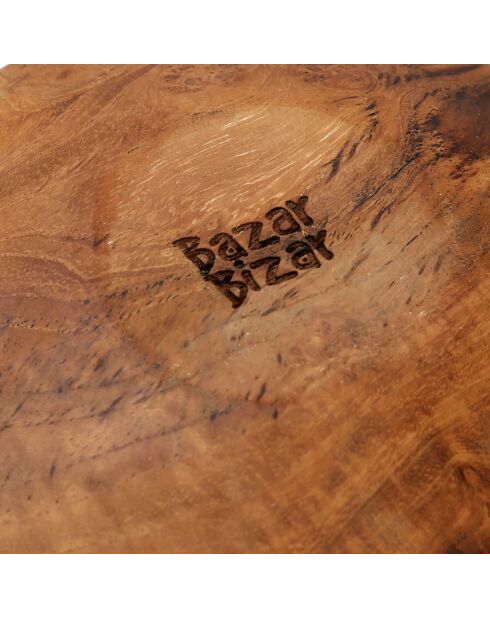 Assiette ronde Teak Root beige - D.34.5 cm