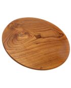 Assiette ronde Teak Root beige - D.34.5 cm
