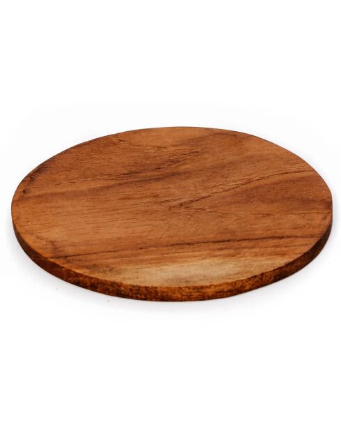 Sous-verre Nordic Teak Root beige - D.10 cm