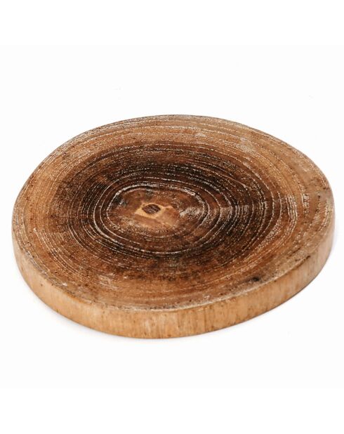 Sous-verre Boho Teak Root beige - D.10 cm