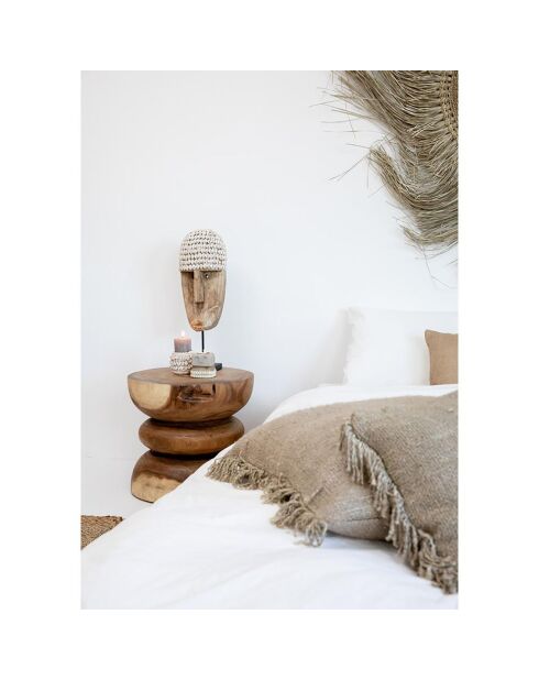 Housse de coussin Oh My Gee beige - 40x40 cm