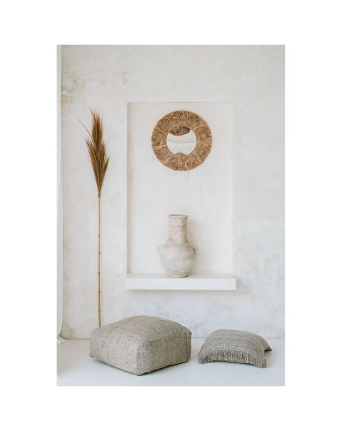 Housse de coussin Oh My Gee beige - 60x60 cm