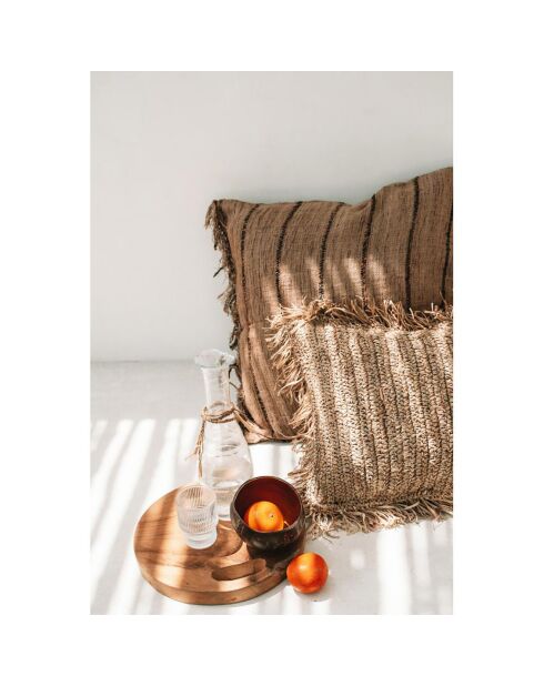 Housse de coussin Oh My Gee beige - 60x60 cm