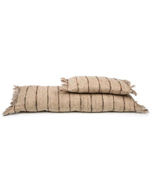 Housse de coussin Oh My Gee beige/noir - 35x100 cm