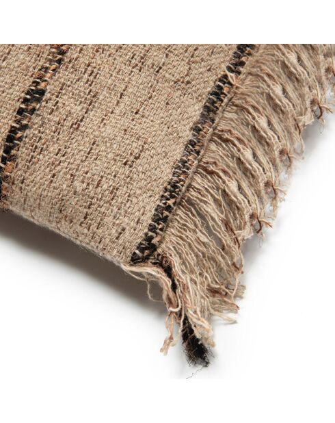 Housse de coussin Oh My Gee beige/noir - 35x100 cm