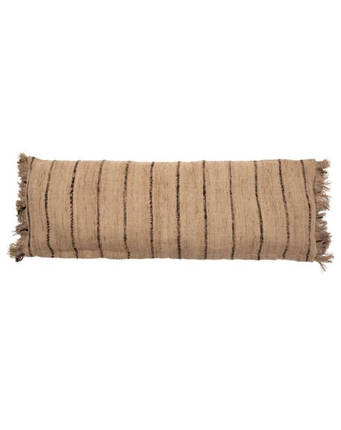 Housse de coussin Oh My Gee beige/noir - 35x100 cm