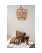 Housse de coussin Oh My Gee beige/noir - 60x60 cm