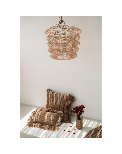 Housse de coussin Oh My Gee beige/noir - 60x60 cm