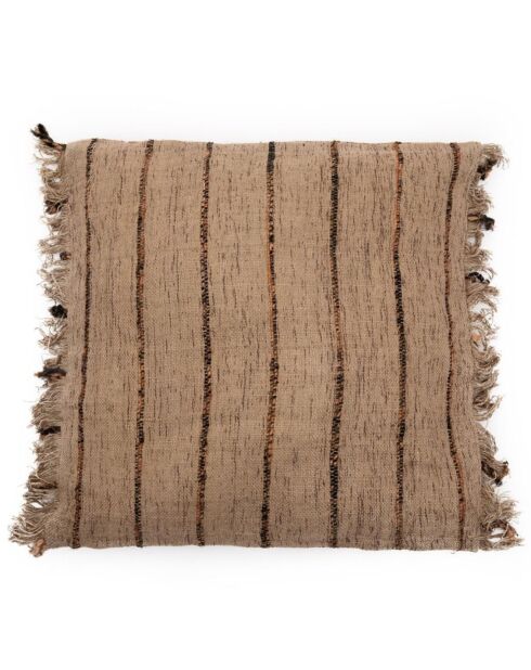 Housse de coussin Oh My Gee beige/noir - 60x60 cm