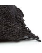 Housse de coussin Oh My Gee noir/bleu - 35x100 cm