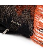 Housse de coussin Oh My Gee noir/orange - 40x40 cm