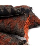 Housse de coussin Oh My Gee noir/orange - 40x40 cm