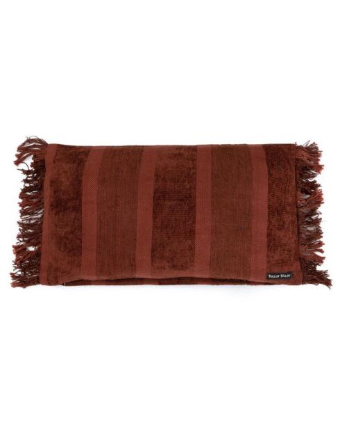 Housse de coussin en Velours Oh My Gee bordeaux - 30x50 cm
