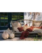 Housse de coussin en Velours Oh My Gee bordeaux - 30x50 cm