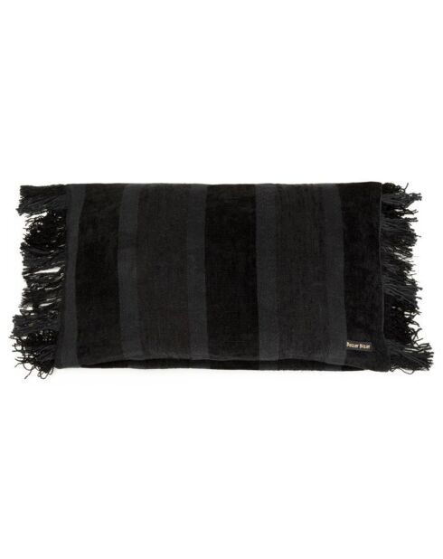Housse de coussin en Velours Oh My Gee noire - 30x50 cm