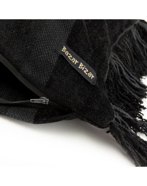 Oh My Gee Kissenhülle aus schwarzem Samt, 30 x 50 cm