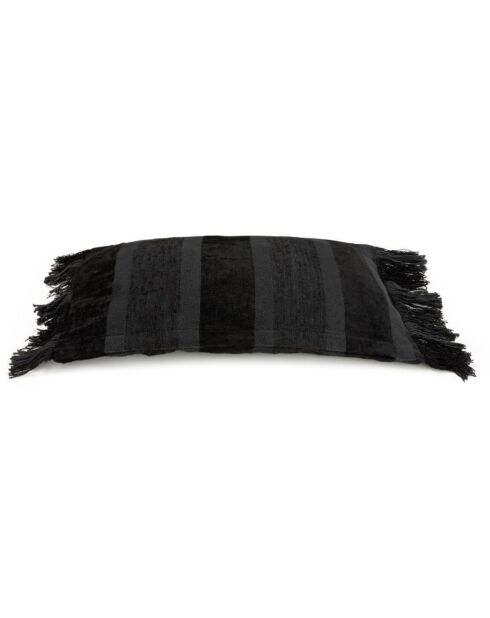 Housse de coussin en Velours Oh My Gee noire - 30x50 cm
