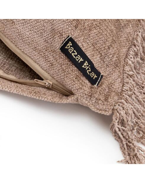 Oh My Gee Kissenhülle aus grauem Samt, 40 x 40 cm